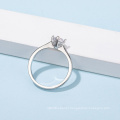 Hot Sale Classic S925 Moissanite Ring with Silver platinum